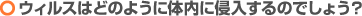 �E�B���X�͂ǂ̂悤�ɑ̓��ɐN������̂ł��傤�H