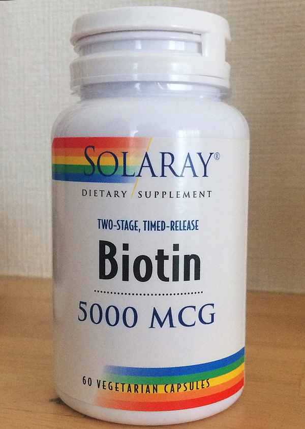 ビオチン(ビタミンH)5000mcg(2段階タイムリリース型)